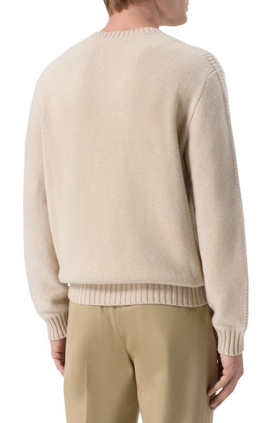 Кашемировый свитер LORO PIANA светло-бежевого цвета по цене 385500 руб., арт. FA05746, фото 4 Кашемировый свитер LORO PIANA, арт. FA05746, фото 4