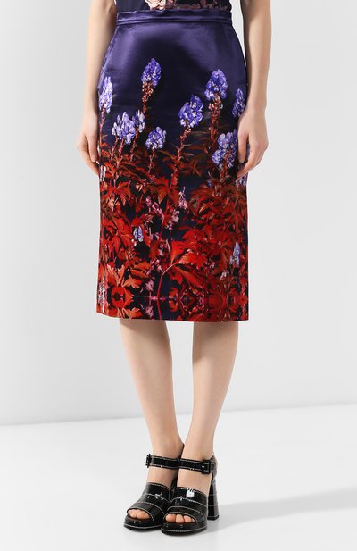 Юбка из смеси хлопка и вискозы DRIES VAN NOTEN, арт. 192-30815-8401, фото 3