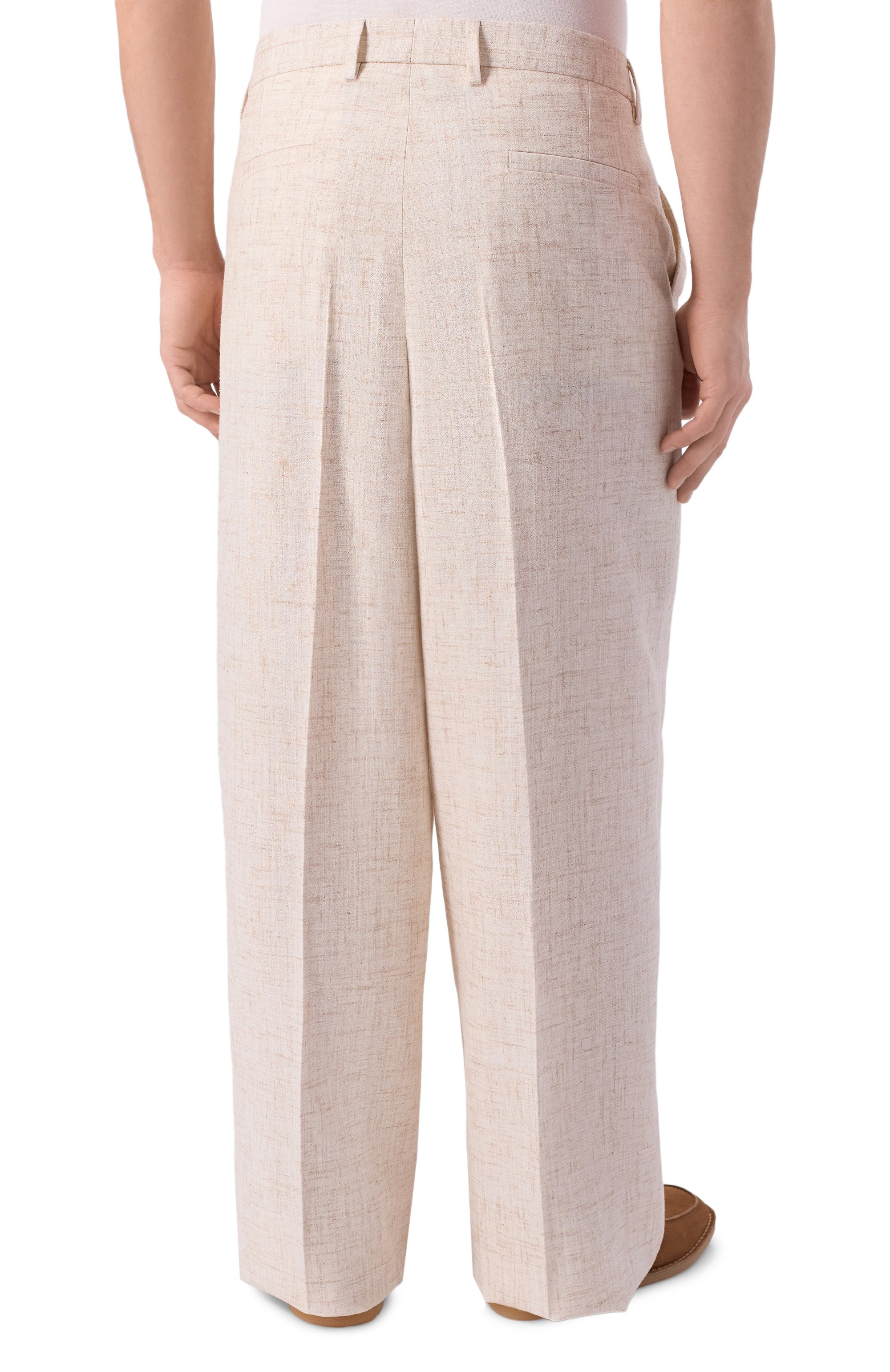 Брюки из вискозы и льна DOLCE & GABBANA, арт. GP20WT/HUMWB, фото 4