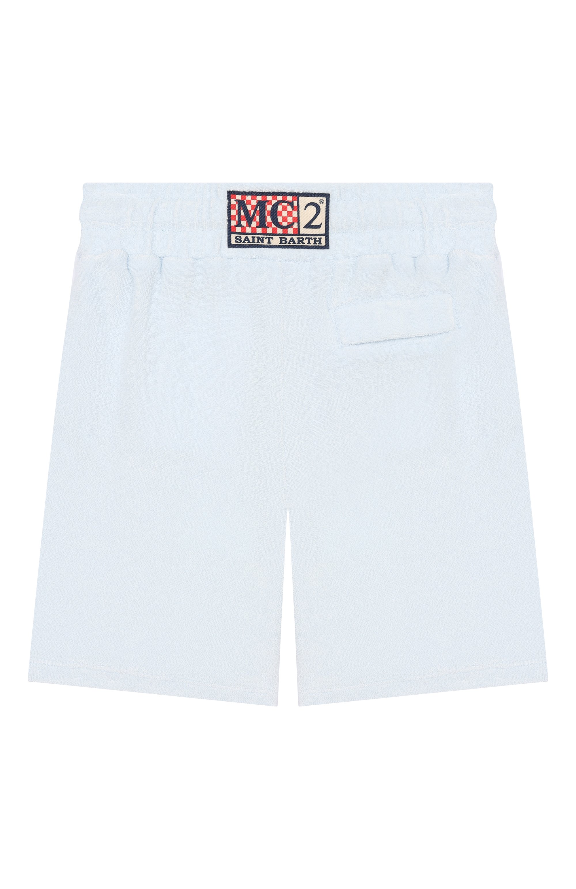 Хлопковые шорты MC2 SAINT BARTH голубого цвета по цене 11750 руб., арт. RANL008-00146L/RANDLE SP0NGE JR, фото 2 Хлопковые шорты MC2 SAINT BARTH, арт. RANL008-00146L/RANDLE SP0NGE JR, фото 2