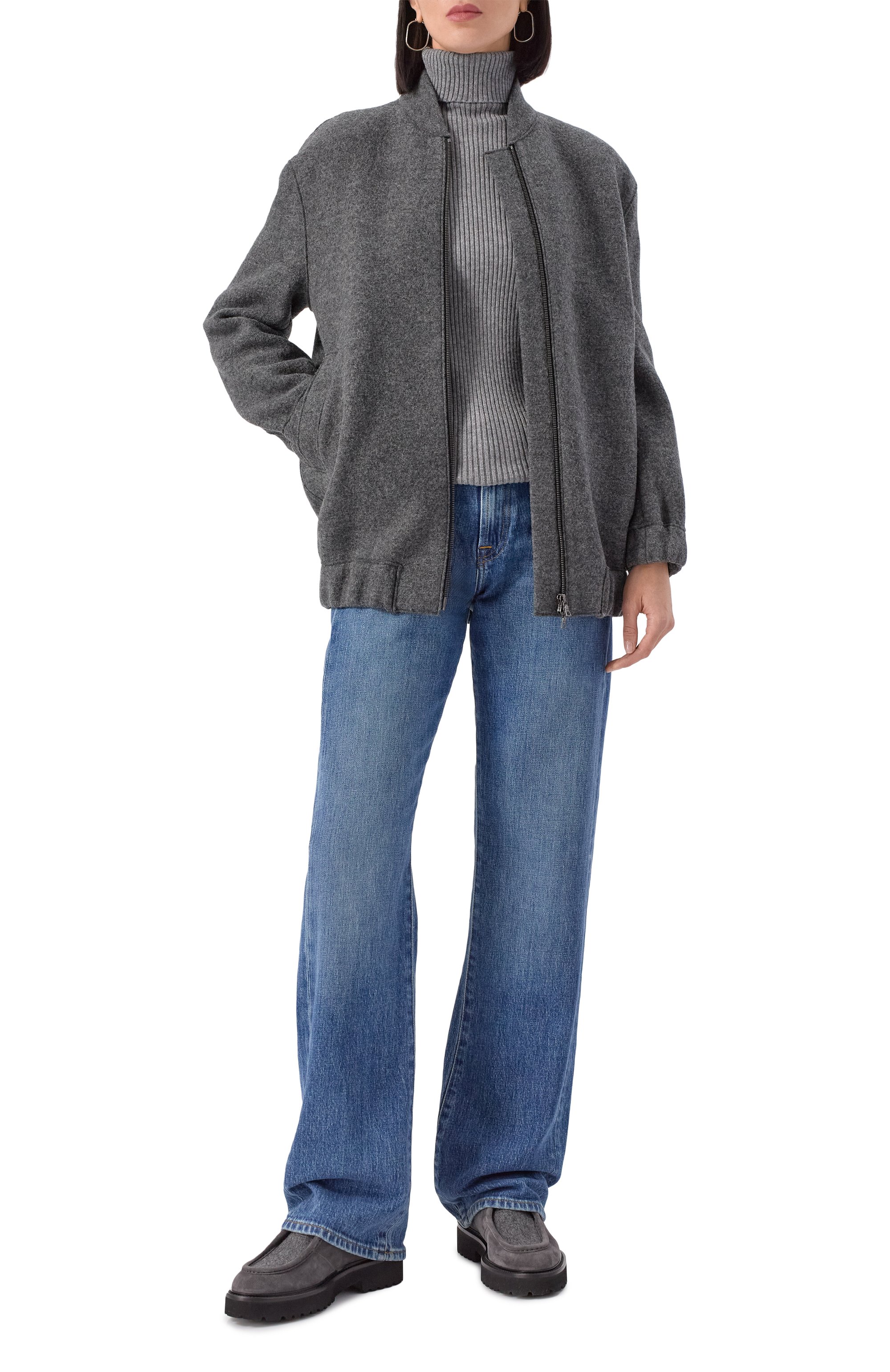 Шерстяной бомбер HARRIS WHARF LONDON, арт. AH2490MLC, фото 2