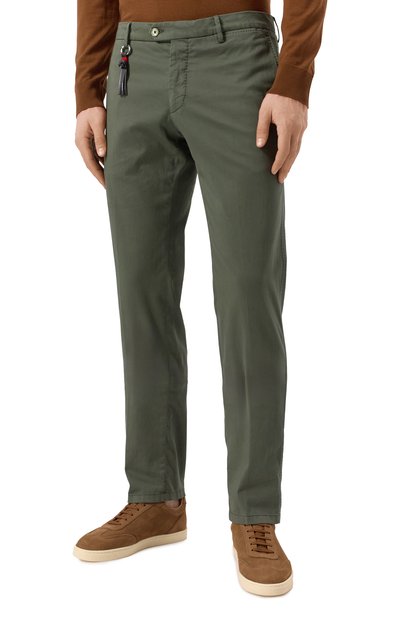 Брюки из хлопка и шелка MARCO PESCAROLO, арт. SLIM80/5100, фото 3