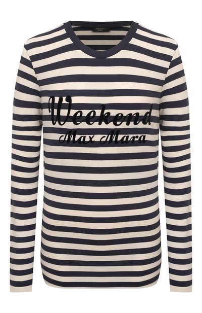 Женская хлопковый лонгслив WEEKEND MAX MARA, арт. QUIN0A