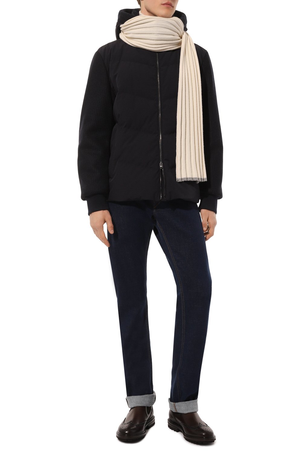 Комбинированная куртка KITON, арт. UW1908V0453F02, фото 2