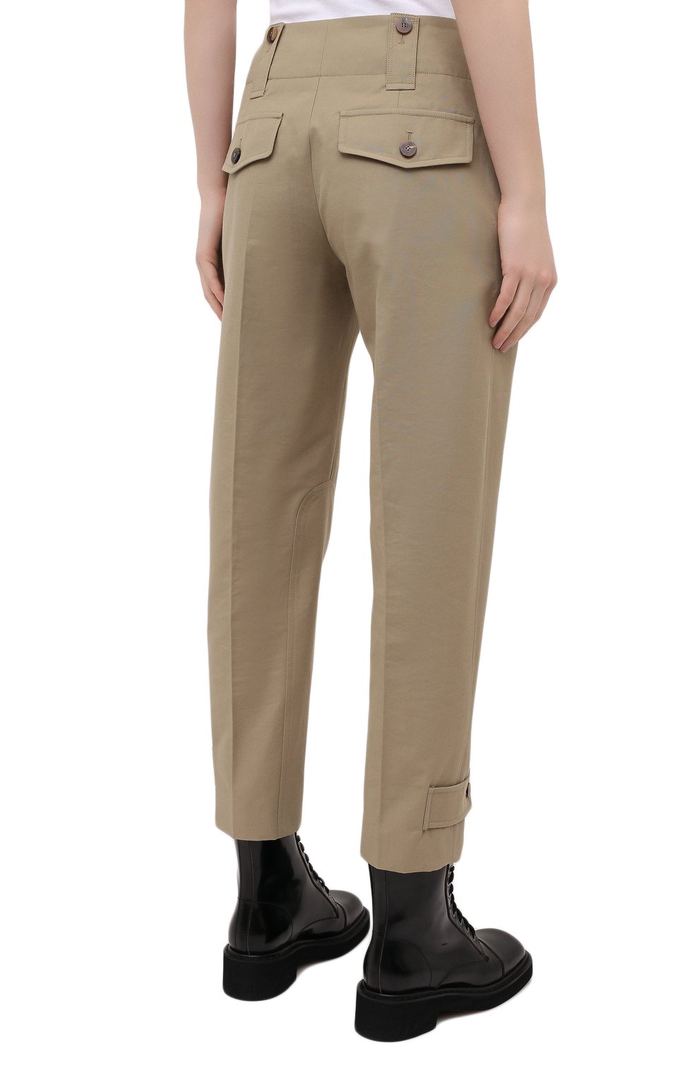 Хлопковые брюки CHLOÉ, арт. CHC21SPA41047, фото 4