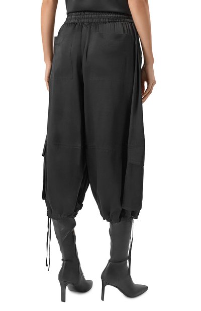 Шелковые джоггеры CO черного цвета по цене 89950 руб., арт. 5705NLSC-PS26, фото 4 Шелковые джоггеры CO, арт. 5705NLSC-PS26, фото 4