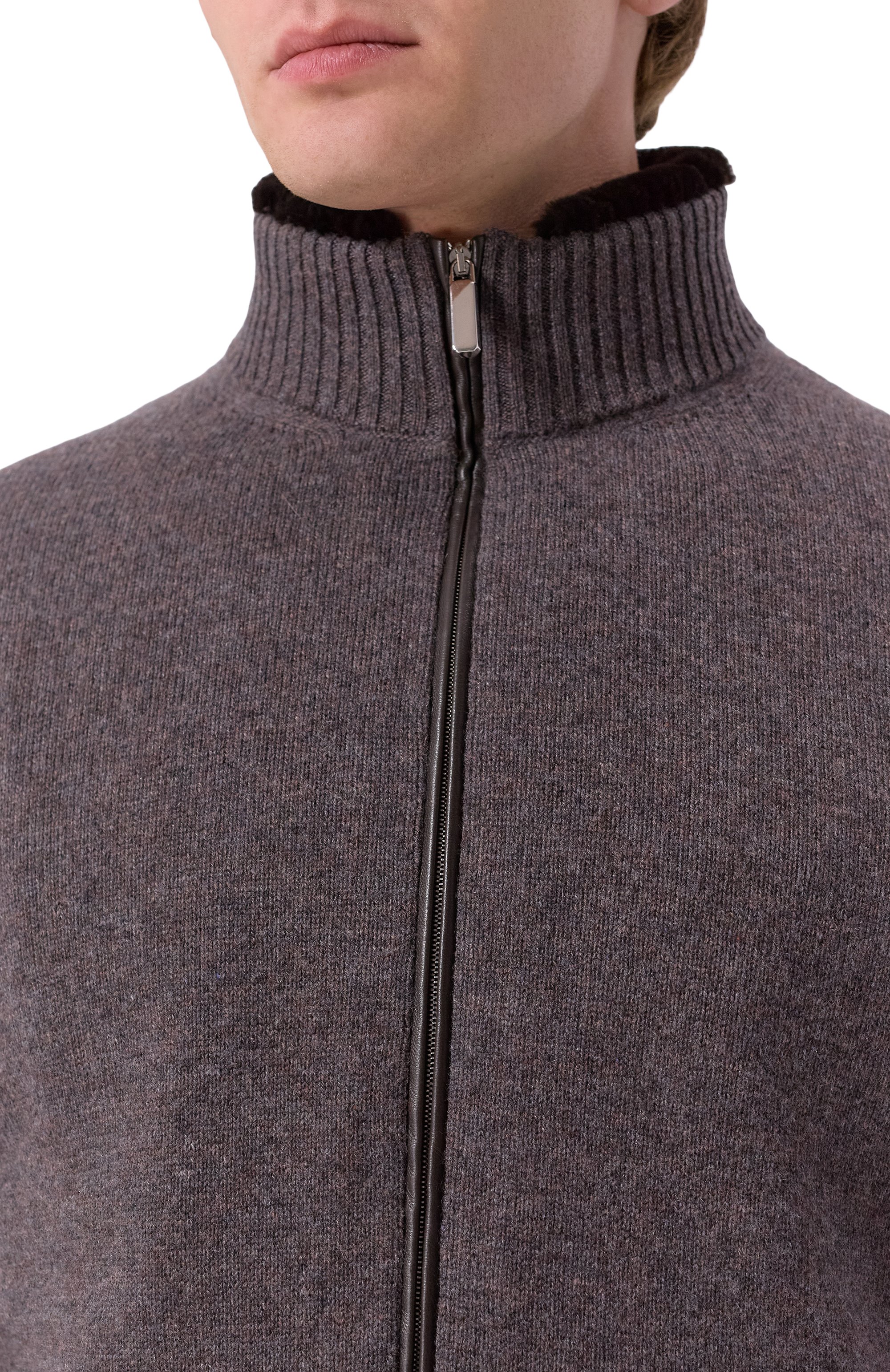 Кардиган с подкладкой из бобра ANDREA CAMPAGNA, арт. WU26WS510-09C-FWSPC1, фото 5