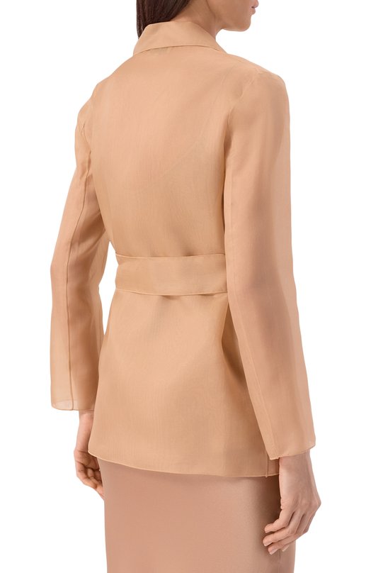 Шелковый жакет Antonelli Firenze L3887Q/256 Бежевый  L3887Q/256 Фото 4