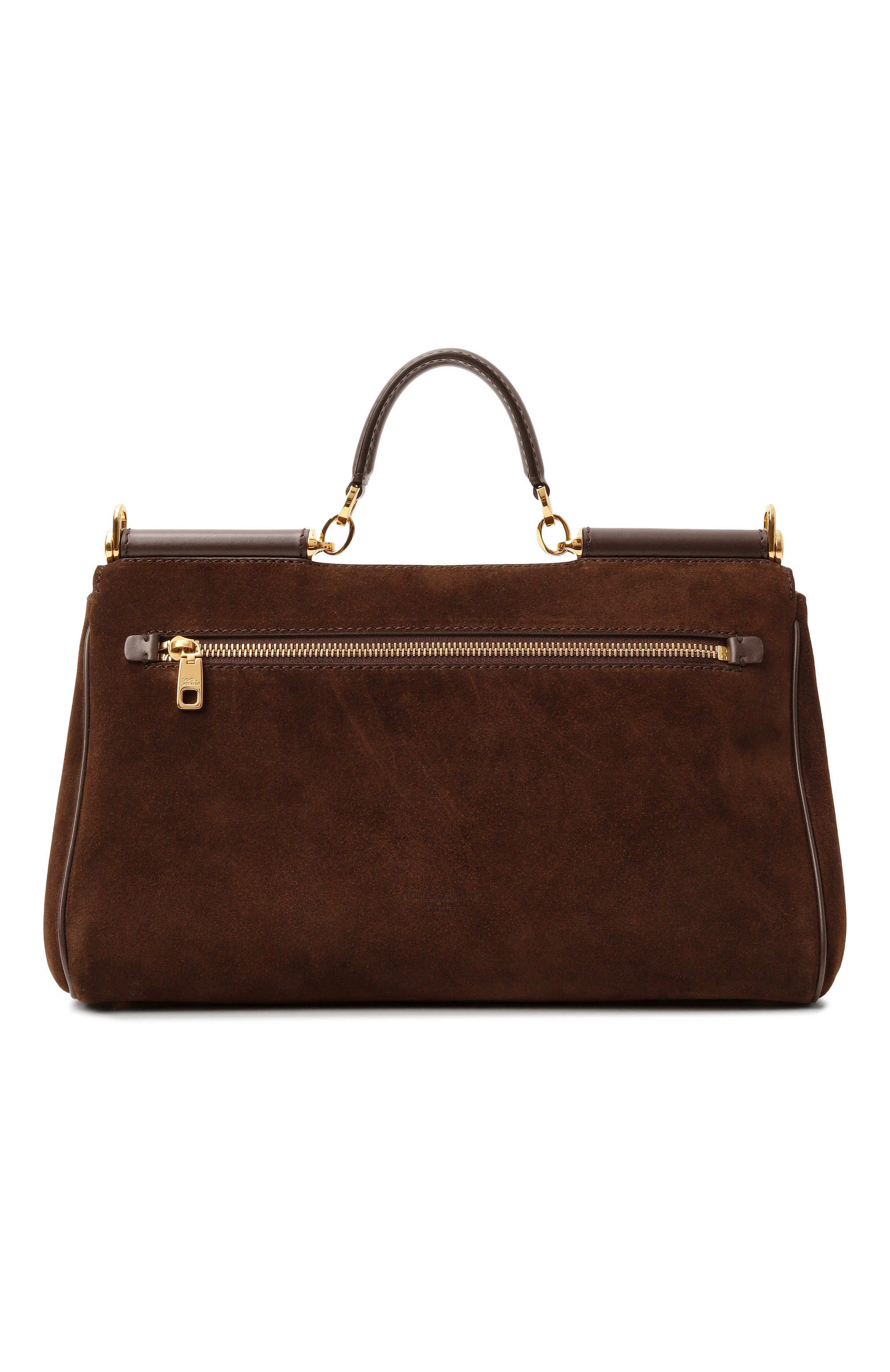 Сумка my sicily DOLCE & GABBANA темно-коричневого цвета по цене 313500 руб., арт. BB7782/B0903, фото 6 Сумка my sicily DOLCE & GABBANA, арт. BB7782/B0903, фото 6