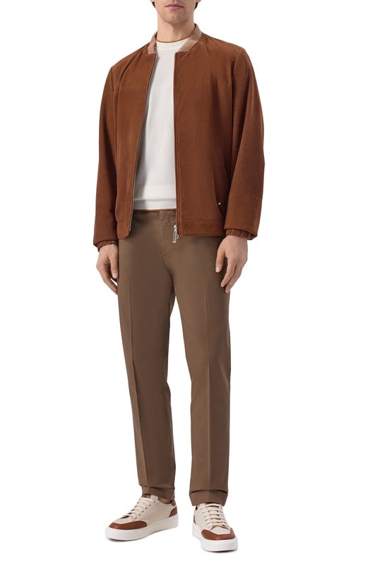 Хлопковый джемпер Kiton UMM0762 Белый  UMM0762 Фото 2