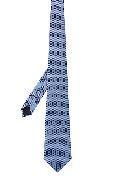 Шелковый галстук ZEGNA голубого цвета по цене 22150 руб., арт. Z3W04T/1UM, фото 3 Шелковый галстук ZEGNA, арт. Z3W04T/1UM, фото 3