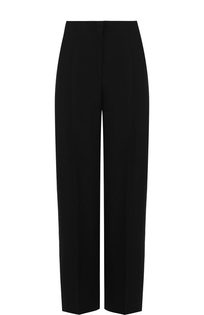 Женские однотонные широкие брюки из смеси вискозы и шелка CELINE, арт. 21T456928