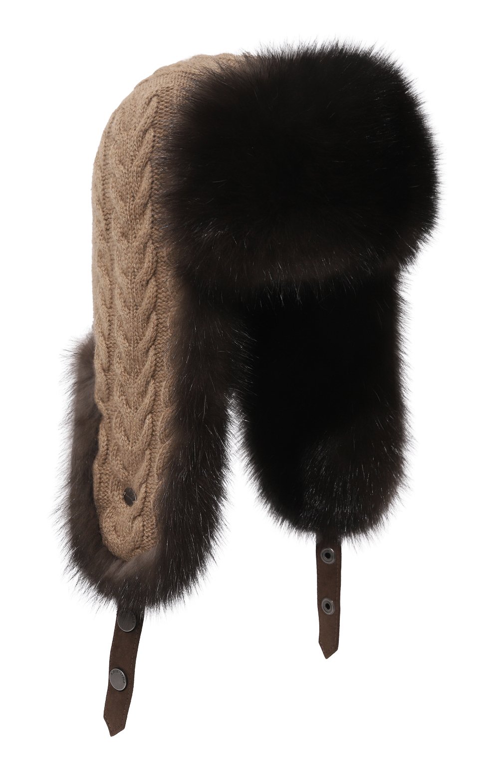 Шапка-ушанка из меха соболя BLACK SABLE, арт. BS-47CF1, фото 1