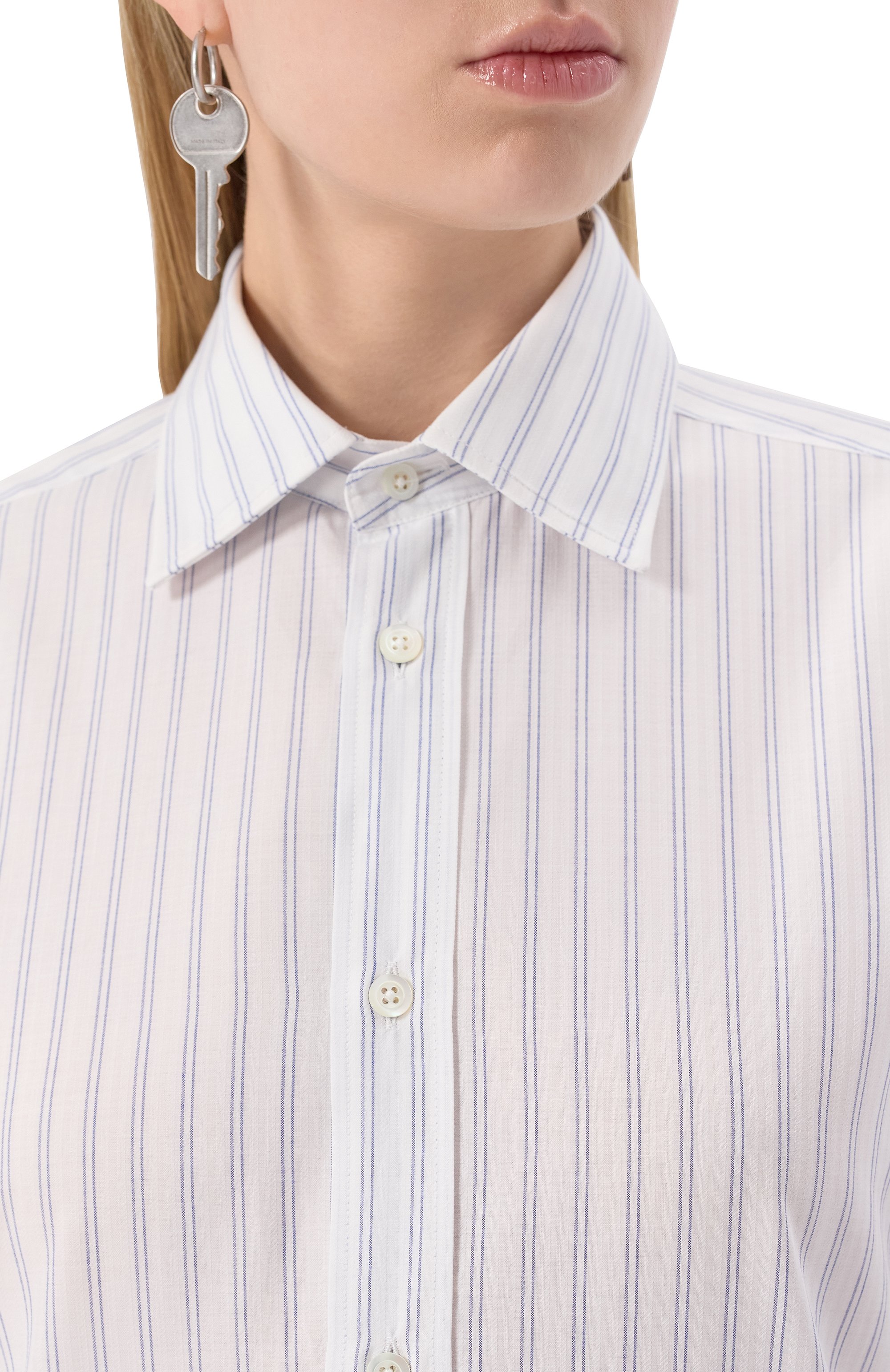 Хлопковая рубашка MAISON MARGIELA, арт. S50DT0048/M35280, фото 5