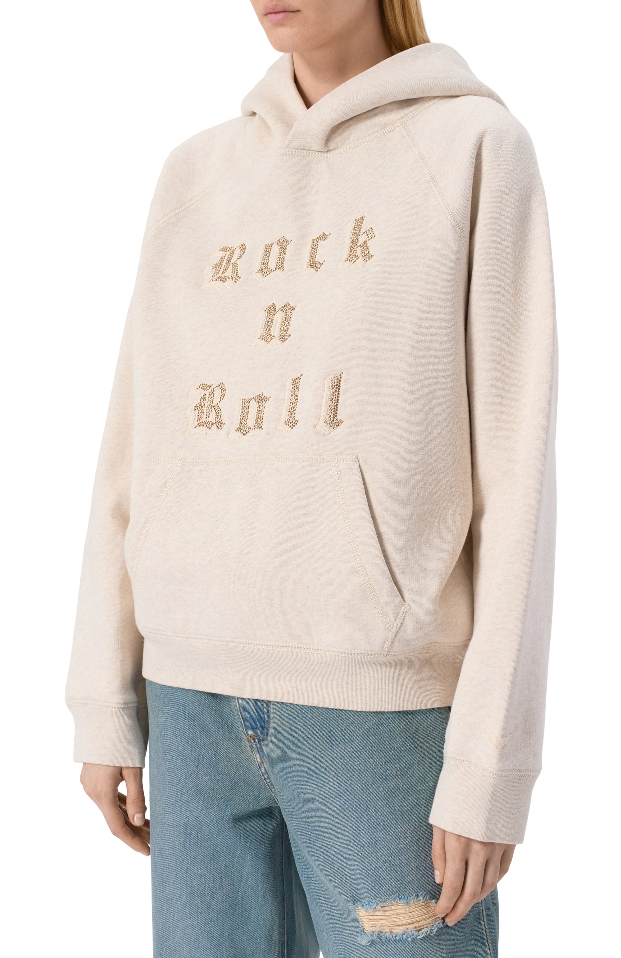 Хлопковое худи ZADIG AND VOLTAIRE, арт. JWSS01607, фото 3