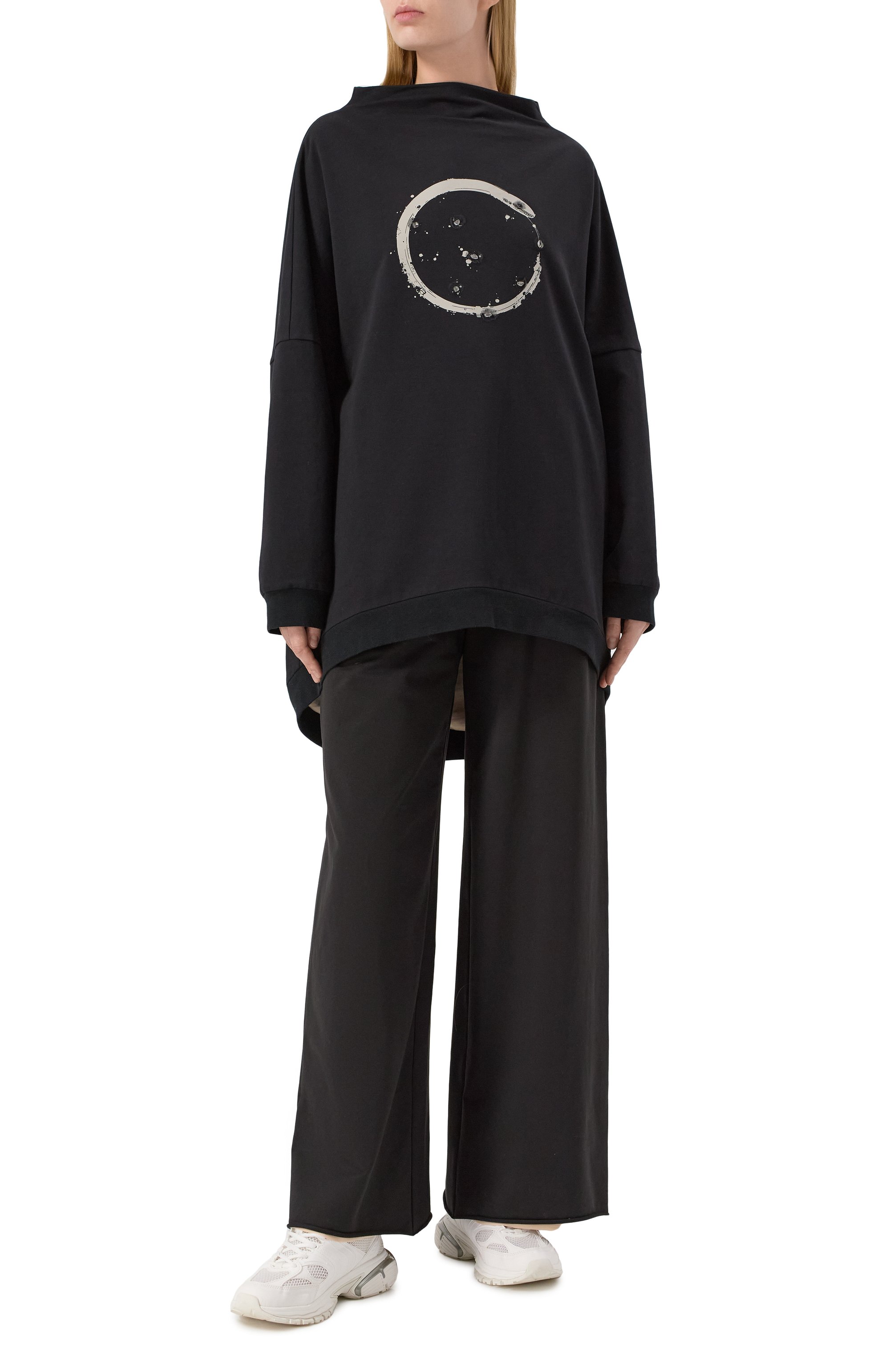 Хлопковый свитшот MIDGARD PARIS черного цвета по цене 31000 руб., арт. SW1101-FR-BK, фото 2 Хлопковый свитшот MIDGARD PARIS, арт. SW1101-FR-BK, фото 2