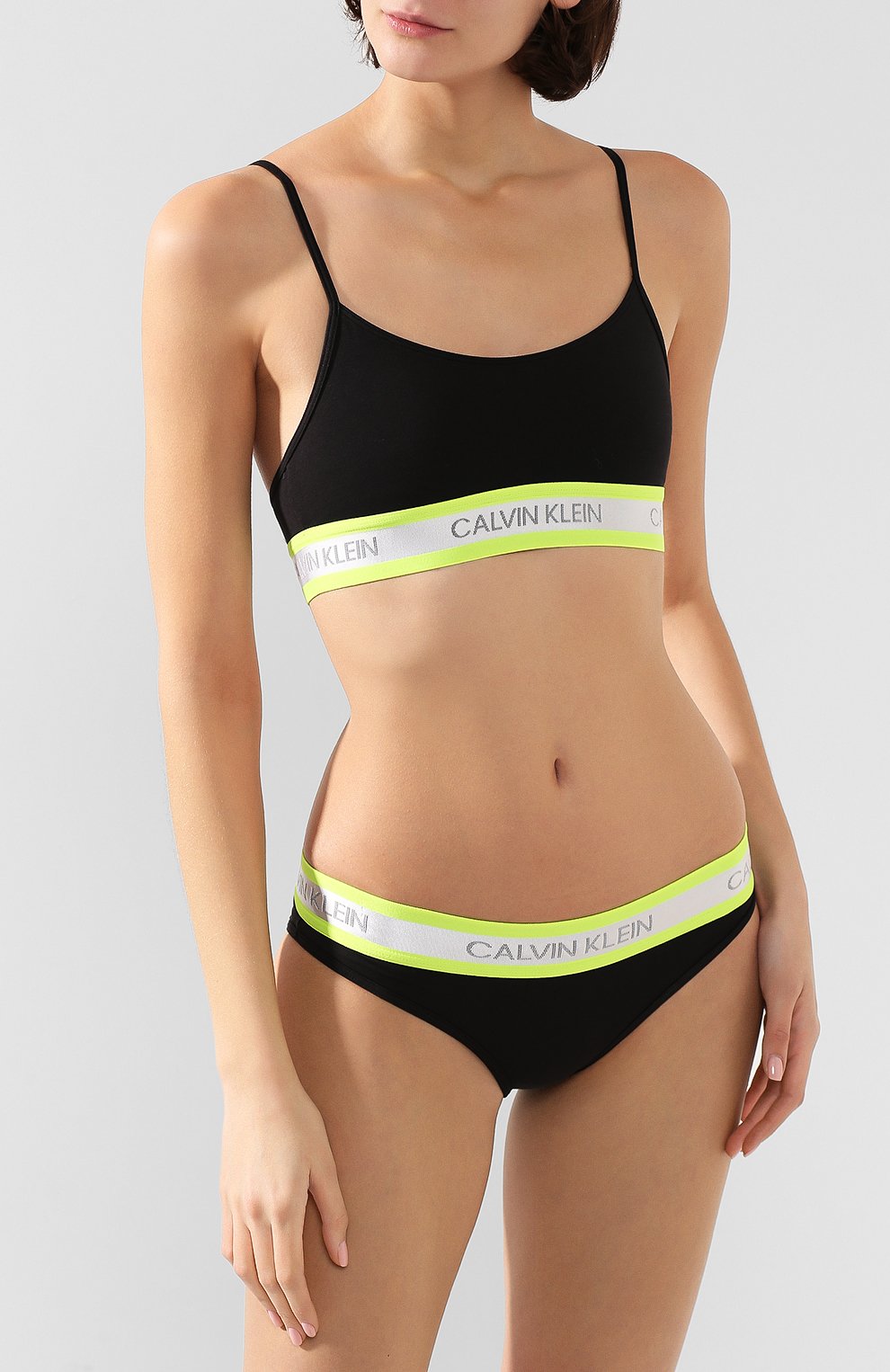 Бра-топ CALVIN KLEIN черного цвета по цене 3995 руб., арт. QF5459E, фото 2 Бра-топ CALVIN KLEIN, арт. QF5459E, фото 2