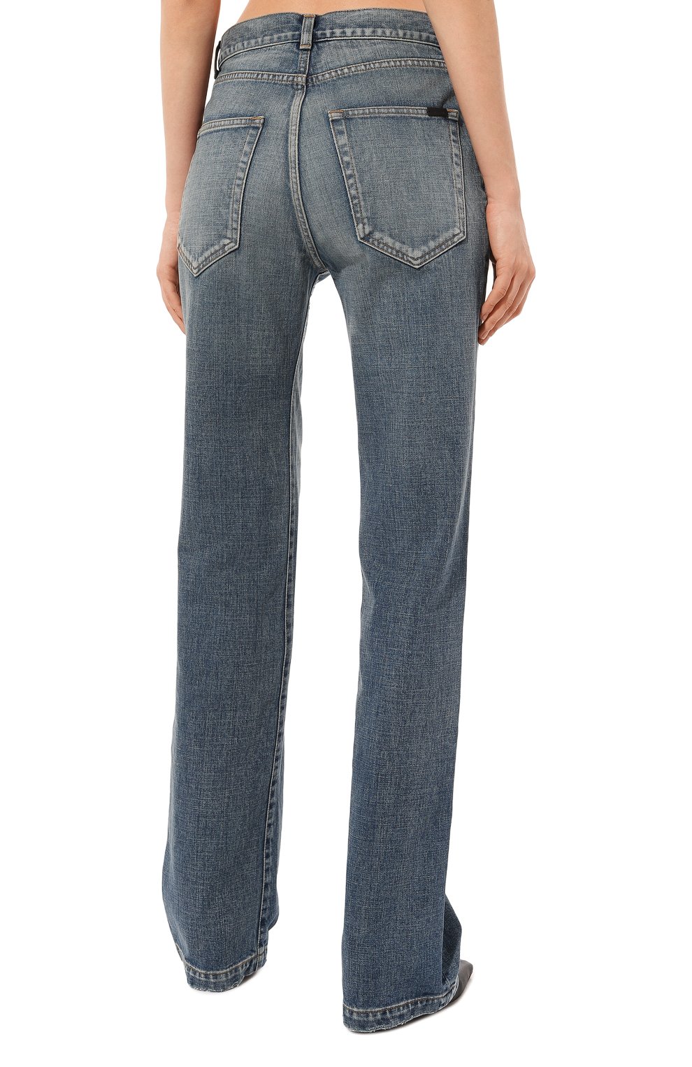 Джинсы SAINT LAURENT голубого цвета по цене 86900 руб., арт. 709357/Y11MA4126, фото 4 Джинсы SAINT LAURENT, арт. 709357/Y11MA4126, фото 4