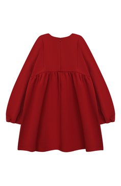 Детское платье CHLOÉ бордового цвета, арт. C12928/6A-12A | Фото 2 (Материал внешний: Синтетический материал, Хлопок; Рукава: Длинные; Девочки Кросс-КТ: Платье-одежда; Случай: Повседневный; Ростовка одежда: 5 лет | 110 см)