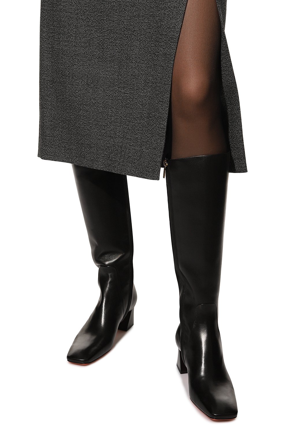 Кожаные сапоги SANTONI, арт. WSMN70262HI2BSV2P15, фото 3