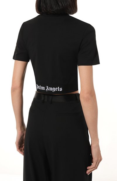 Хлопковая футболка PALM ANGELS, арт. PWAA051C99JER0011001, фото 4