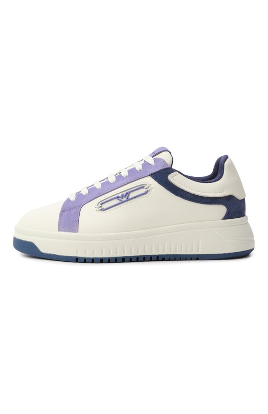Кожаные кеды Emporio Armani X3X024/XR222 Белый  X3X024/XR222 Фото 4
