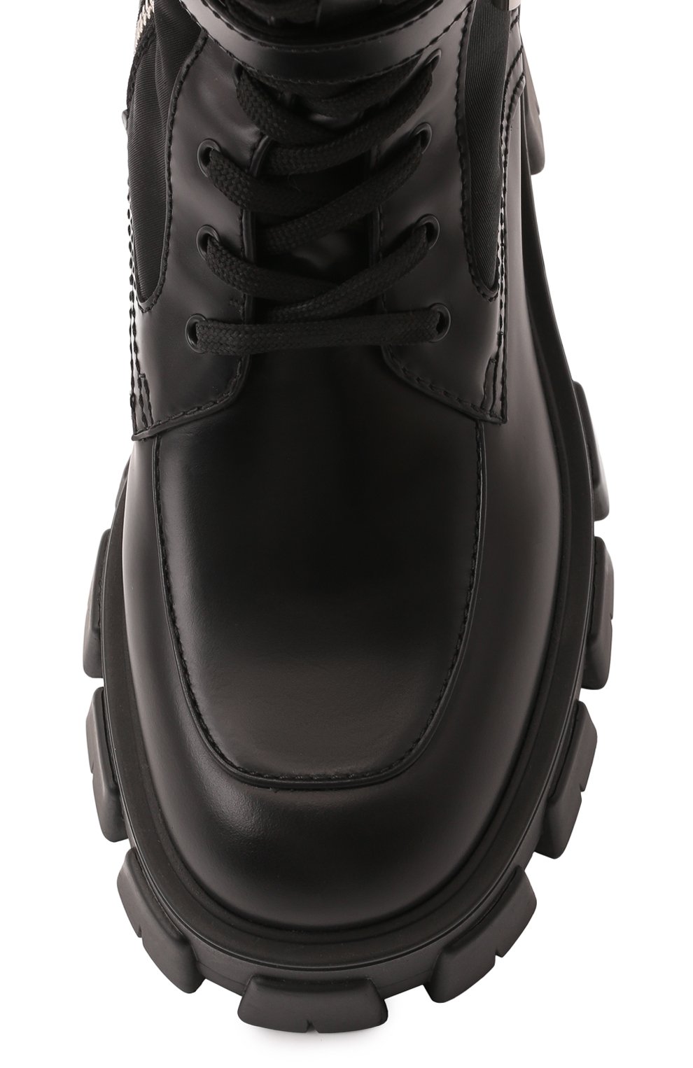 Комбинированные ботинки monolith PRADA, арт. 1W257M-3L09-F0002-055, фото 4