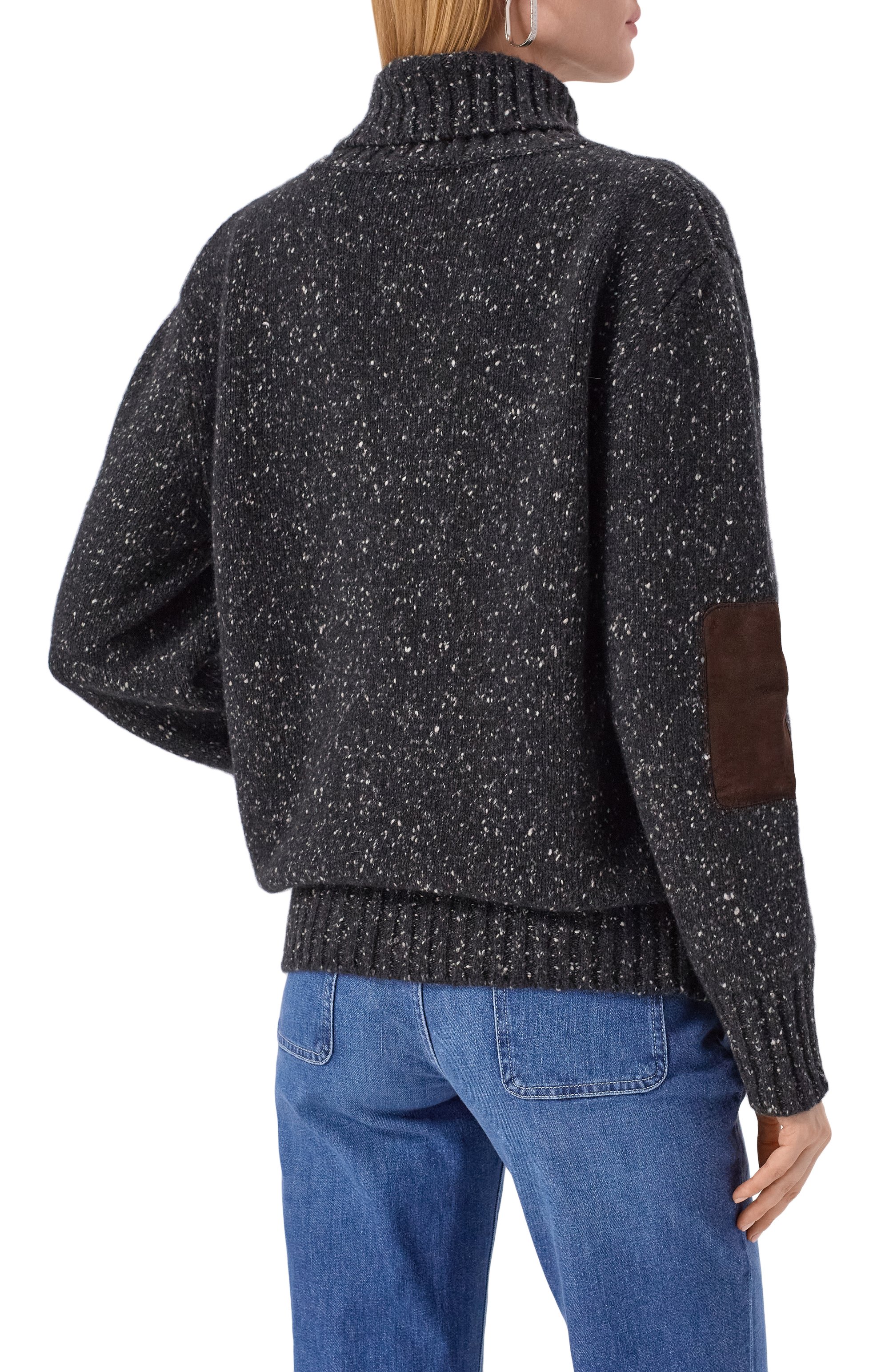 Кашемировый свитер KITON темно-серого цвета по цене 208500 руб., арт. D6078002918, фото 4 Кашемировый свитер KITON, арт. D6078002918, фото 4