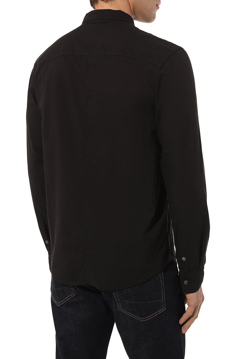 Хлопковая рубашка JAMES PERSE, арт. MLC3408/BLK, фото 4