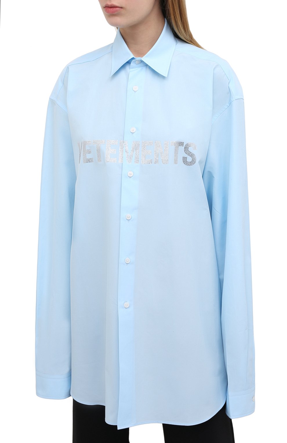 Хлопковая рубашка VETEMENTS, арт. UE51SH910B 1004/W, фото 3