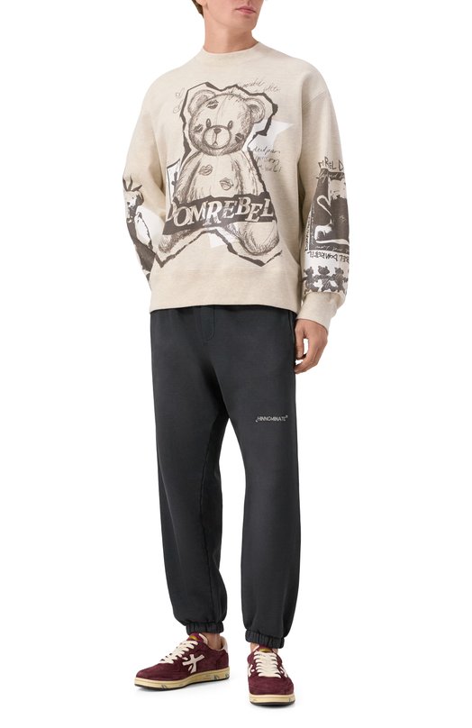 Хлопковый свитшот DOMREBEL M HIGH L0W SWEATSHIRT Серый  M HIGH L0W SWEATSHIRT Фото 2
