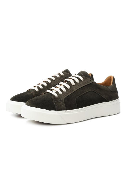 Замшевые кеды Kiton USSA268N0119002003 Зелёный USSA268N0119002003