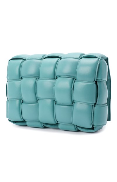 Сумка padded cassette BOTTEGA VENETA голубого цвета по цене 523000 руб., арт. 591970/VCQR1, фото 3 Сумка padded cassette BOTTEGA VENETA, арт. 591970/VCQR1, фото 3