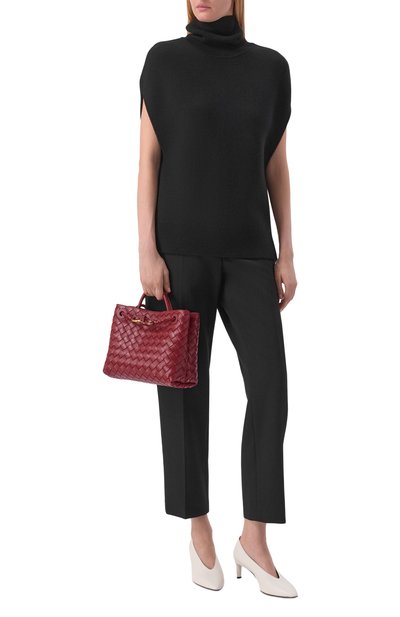 Сумка andiamo small BOTTEGA VENETA красного цвета по цене 564500 руб., арт. 866075/VCPP1, фото 3 Сумка andiamo small BOTTEGA VENETA, арт. 866075/VCPP1, фото 3