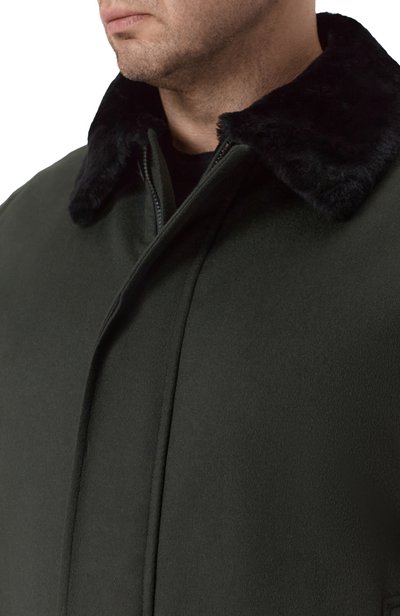 Кашемировое пальто с подкладкой из овчины GIORGIO ARMANI, арт. GM003926/TE13515, фото 5