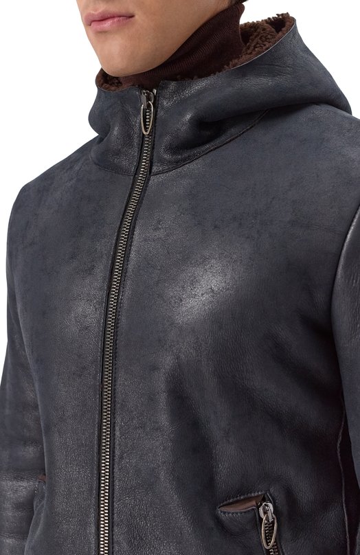 Дубленка из овчины Daniele Basta DB1049S61S59GRP Синий  DB1049S61S59GRP Фото 5