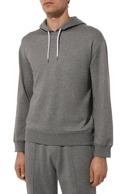 Худи из хлопка и кашемира BRUNELLO CUCINELLI, арт. MM831B2333, фото 3