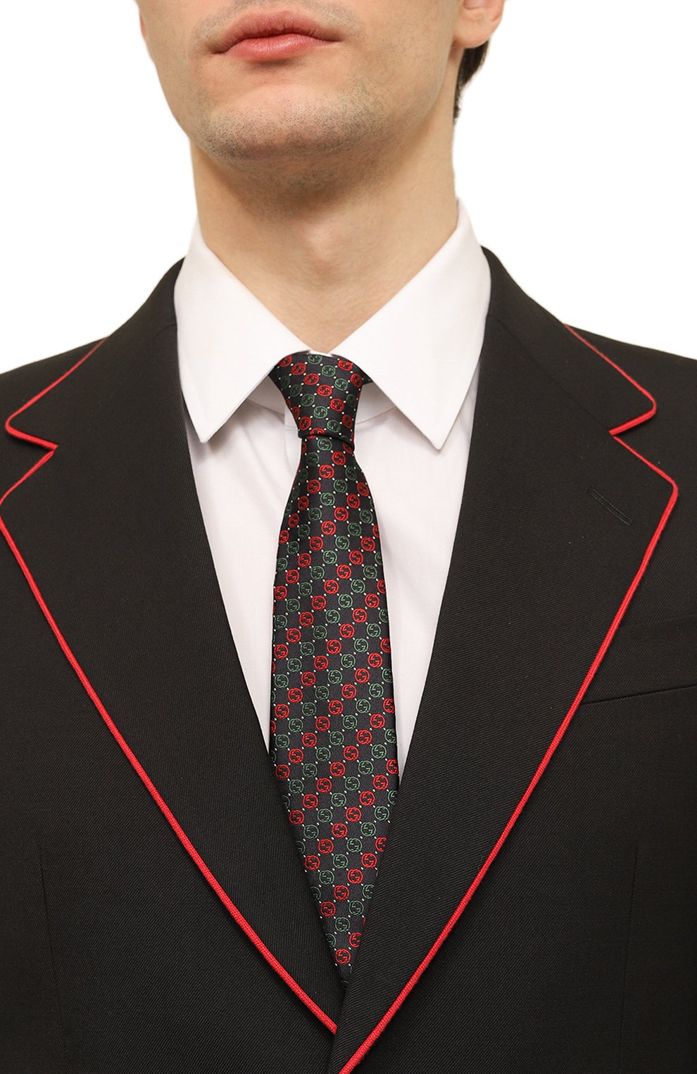 Шелковый галстук GUCCI, арт. 644510 4E002, фото 2