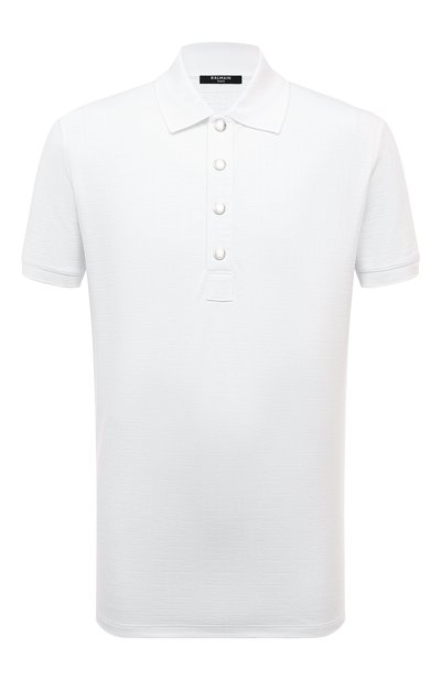 Мужское хлопковое поло BALMAIN, арт. DH1GB000/JB82