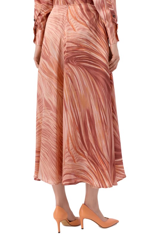 Шелковая юбка Kiton D58208K0869G01 Розовый  D58208K0869G01 Фото 4