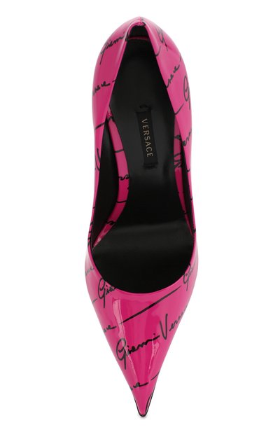 Кожаные туфли VERSACE фуксия цвета по цене 95950 руб., арт. DST240P/DVE29, фото 5 Кожаные туфли VERSACE, арт. DST240P/DVE29, фото 5