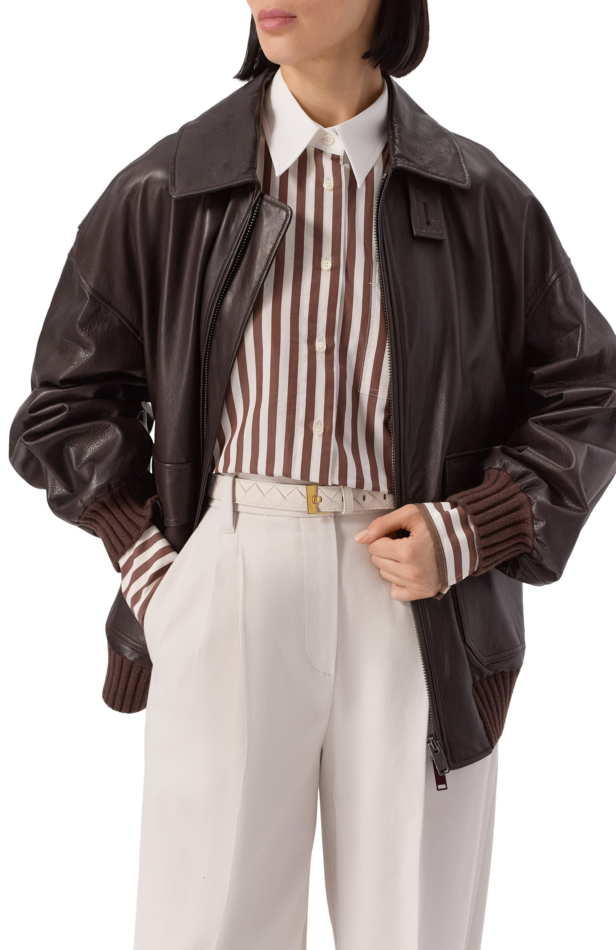 Кожаный ремень BOTTEGA VENETA, арт. 799048/V4R43, фото 2