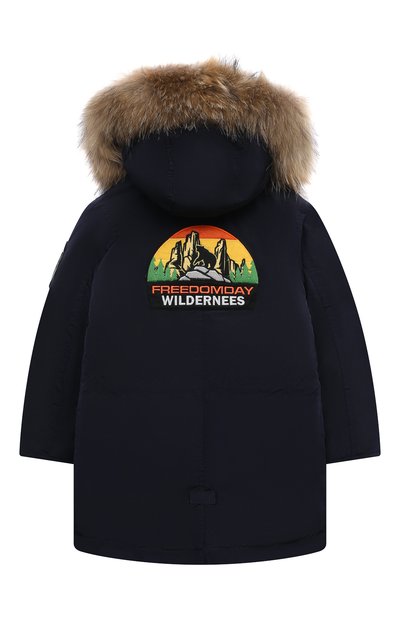 Пуховая парка FREEDOMDAY темно-синего цвета по цене 37950 руб., арт. IFRJB4929AF112-RDRFP, фото 2 Пуховая парка FREEDOMDAY, арт. IFRJB4929AF112-RDRFP, фото 2