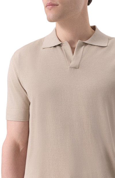 Поло из хлопка и шелка BRIONI, арт. UMKC0L/PBK02, фото 5