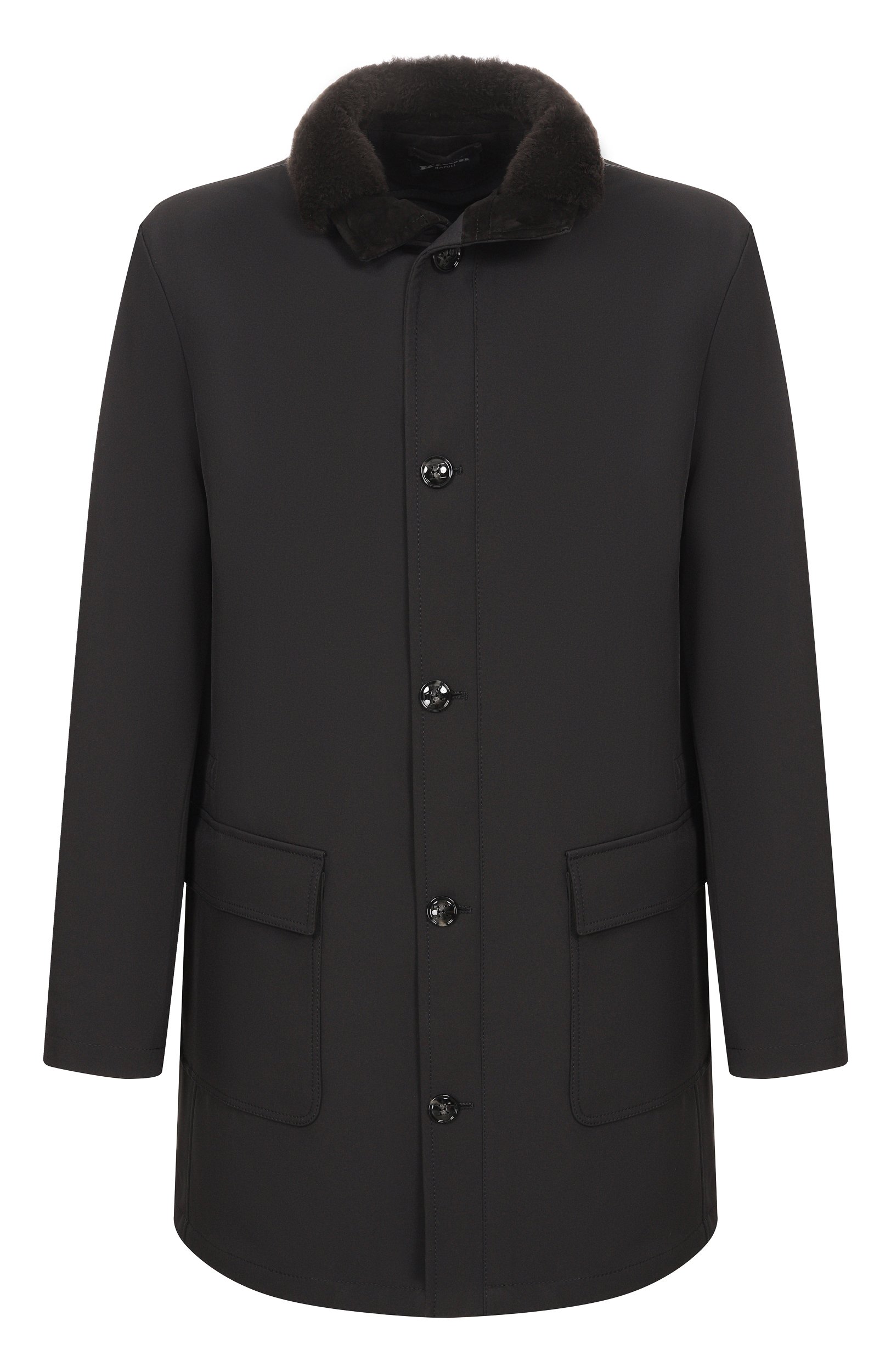 Пальто с воротником из овчины KITON, арт. UW2523AV03T51, фото 1