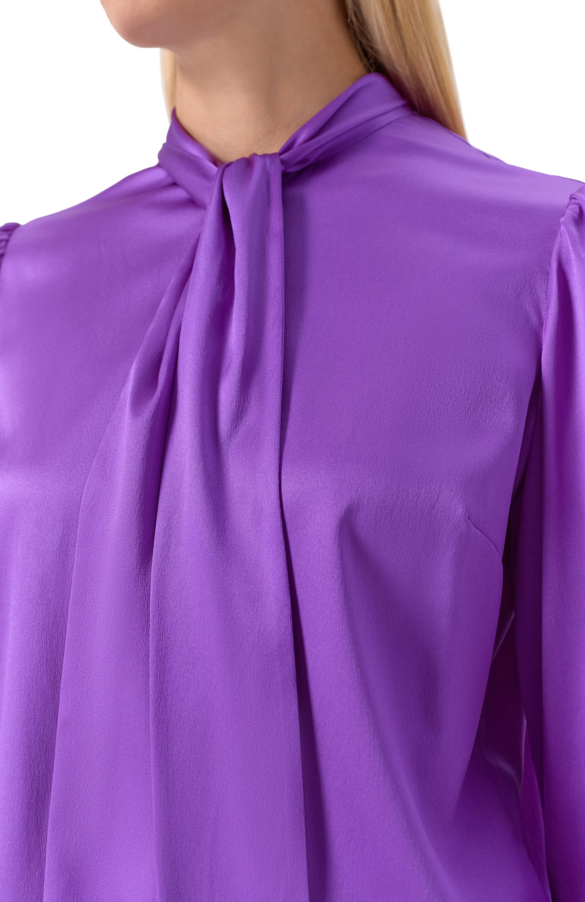 Атласная блузка DOLCE & GABBANA, арт. F5Q44T/FURAG, фото 5