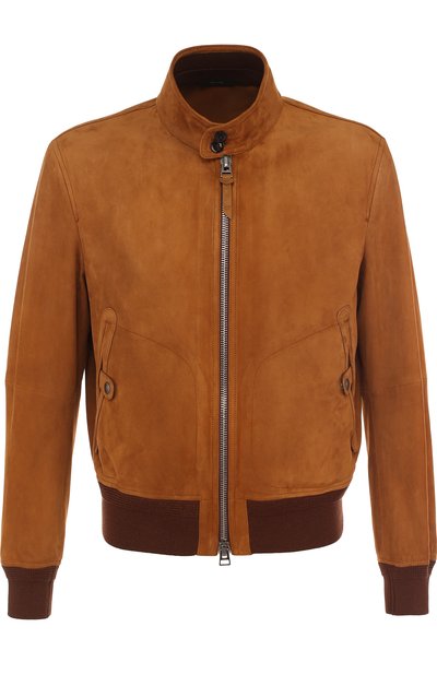 Замшевый бомбер на молнии с воротником-стойкой TOM FORD, арт. BP430/TFL635, фото 1