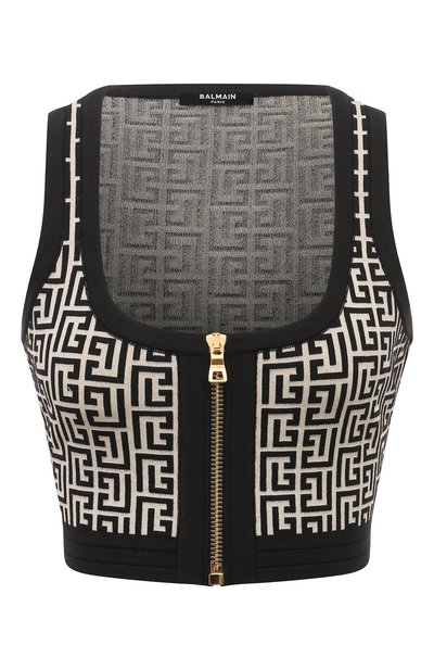 Женский топ из шерсти и вискозы BALMAIN, арт. YF1AA017KB02