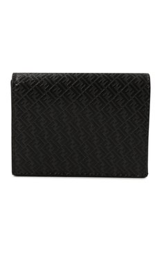 Мужской кожаное портмоне FENDI темно-серого цвета, арт. 7M0280/AGLP/F0L6B | Фото 1 (Материал: Натуральная кожа; Материал сплава: Проставлено; Нос: Не проставлено)