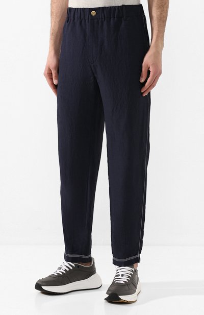 Брюки из смеси вискозы и льна GIORGIO ARMANI, арт. 0SGPP0BS/T00RJ, фото 3